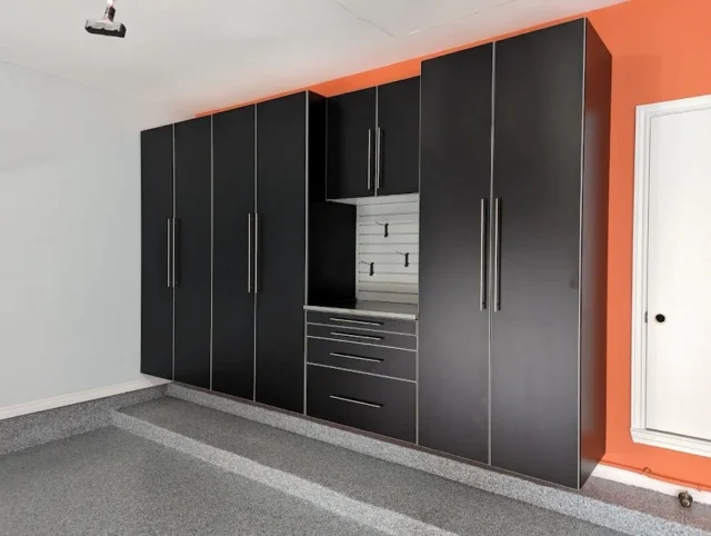 black cabinets image